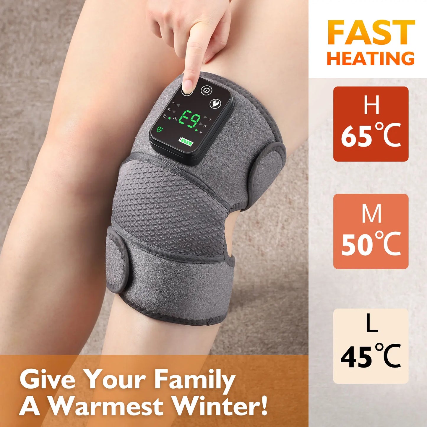 Eletric Heating Knee Massage Instrument Vibrator Knee Pad Joint for Elbow Leg Knee Shoulder