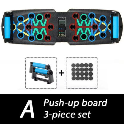 Push-Up Board Set Portable Multifunctional Push-Up Bar Foldable Fitness Equipment for Chest Abdomen Arms/Back Training
