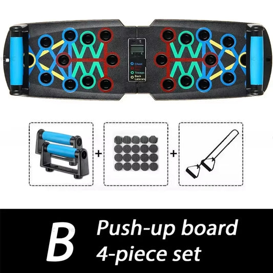 Push-Up Board Set Portable Multifunctional Push-Up Bar Foldable Fitness Equipment for Chest Abdomen Arms/Back Training